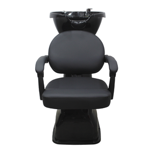 Fauteuil de lavage de cheveux noir pour salon de coiffure, équipement de spa capillaire, chaise de douche pour petit salon de barbier, vente en gros d'usine - Product Image 4