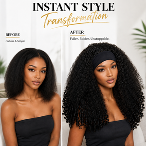 Perruque synthétique bouclée crépue noire pure pour femme, en fibre haute température, densité 250 %, avec bandeau réglable et filet en maille rose, résistante à la chaleur - Product Image 3