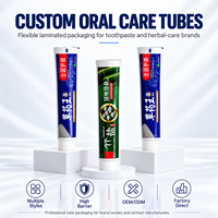 Tubes d'emballage de dentifrice en aluminium-plastique laminé avec bouchon à vis 12,7-35 mm, impression UV, logo personnalisé, soins bucco-dentaires