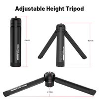 Poche universelle 3 LED lumière téléphone trépied support en alliage d'aluminium caméra cardan Action Cam Microphone Microphone lumière LED pour