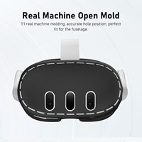 Silicone VR étui protecteur pour Ouclus Quest 3 lavable résistant aux rayures étui couverture avant étendu VR accessoires noir