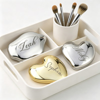 Espejo de Bolsillo Personalizado con Nombre Grabado Uionen, Espejo Compacto Personalizado, Regalo para Damas de Honor, Regalo de Cumpleaños