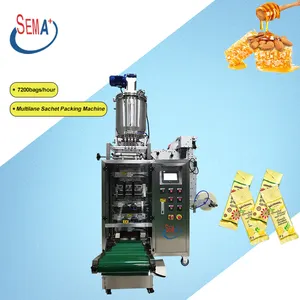 automatic multilane 4 side seal multi line lane liquid packaging machine shampoo sachet packing machine