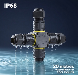2 <span class=keywords><strong>P</strong></span> 3 Pins IP68 Wasserdichter Stroma schluss X Typ 4-Wege-Schrauben-Schnellanschluss für Gartenkabel-Solarmodule mit Überwachungs kamera - Product Image 4