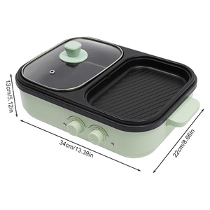 Grill électrique tout-en-un pour friture et grillades, compatible avec les normes américaines, européennes, australiennes et britanniques, pour le commerce transfrontalier. - Product Image 1