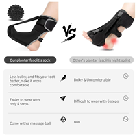 Chaussette de soutien nocturne pour fasciite plantaire, botte souple pour fascia plantaire, soulagement de la tendinite d'Achille, douleur au talon tombant pour femmes et hommes