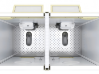 Bagno Prefabbricato Modulare Portatile - 2 Unità WC Pubblico Esterno Mobile con Lavandino