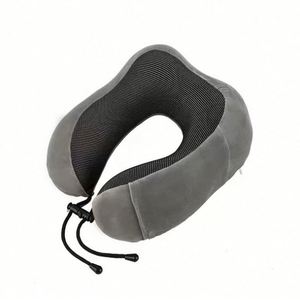 Oreiller de voyage portable en mousse à mémoire de forme en forme de U avec masque pour les yeux et bouchons d'oreilles pour avion - Product Image 4