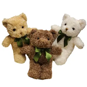 Wholesale Hot Sale Kawaii Stuffed Animals Bear Plush With Bow Tie Super Soft Classic 3 Pack Teddy Bear Valentine's day