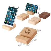 Nouveaux cadeaux d'affaires originaux : support de téléphone en bois universel pour bureau, supports de téléphone portable en bois personnalisables avec logo, support de téléphone de bureau