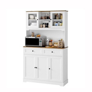 <span class=keywords><strong>Buffet</strong></span> moderne de luxe en chêne massif avec tiroirs de rangement pour le salon et la cuisine - Product Image 1