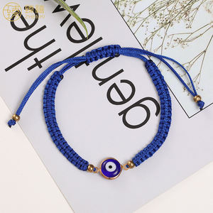 ZHENXI <span class=keywords><strong>2022</strong></span> dernier Design Offre Spéciale réglable Simple fait à la main tressé bonne chance mauvais yeux Bracelet pour femmes et filles tous les jours - Product Image 2