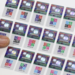 ホログラム改ざん防止ステッカーオリジナルの本物のセキュリティシーリングラベル保証ユニークなシリアル番号のボイドステッカー - Product Image 1