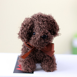 Llavero de peluche de oso y perro de peluche personalizado, colgante de mochila escolar para cachorros, llavero de muñeco de peluche de algodón PP Unisex