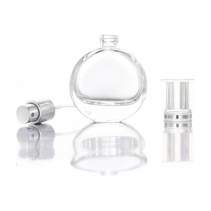Flacon en verre transparent de luxe vide de 3 ml, 6 ml, 12 ml avec bouchon à vis et sérigraphie pour parfum et huile essentielle - Product Image 4