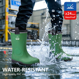 ผู้ชายทํางานรองเท้ากันฝนฉนวน PVC Wellington Boot รองเท้ากันฝนสไตล์ยุโรป - Product Image 2