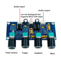 PREAMPLIFICADOR DE PLACA DE tono NE5532, preamplificador con ajuste de volumen de graves agudos, preamplificador, controlador de tono para placa amplificadora