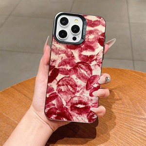 Coque de téléphone magnétique tendance avec imprimé lèvres rouges <span class=keywords><strong>sexy</strong></span> pour iPhone 17 16 14 13 11 12 15 Pro Max <span class=keywords><strong>X</strong></span> XR XS Plus <span class=keywords><strong>SE</strong></span>, en TPU souple et transparent - Product Image 1