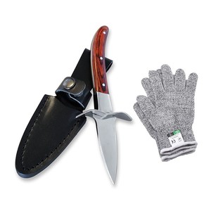 <span class=keywords><strong>Set</strong></span> di coltelli per ostriche con fodero in acciaio inossidabile temprato, strumenti aprifrutti per ostriche, cozze e altri frutti di mare, per la cucina - Product Image 5