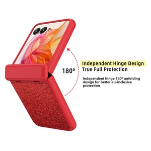 Étui pour téléphone pliable Motorola Razr 50 Ultra, design pailleté, matériau TPU PC, protection de la charnière ultra-fine - Product Image 4