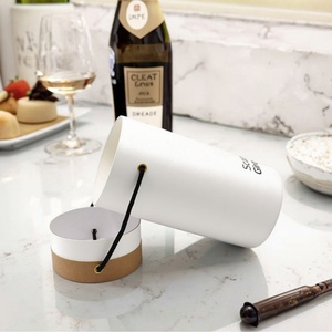 Eco-friendly Personalized Printed Recycling Cylinder Paper Container <b>Gift</b> Boxes <b>Round</b> Packaging <b>Gift</b> Paper Hat <b>Box</b> With Rope - Product Image 3