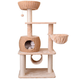 บ้านต้นไม้แมวถักด้วยหวาย - Product Image 6