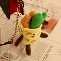 Pendentif en peluche super doux Jianbing Guozi (Crêpe chinoise) - Nouvelle poupée alimentaire mignonne et créative - Souvenir très prisé