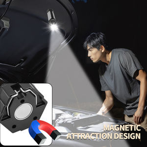 Lanterne de camping pliable 3 feuilles aimant fort 3000mAh USB <span class=keywords><strong>Rechargeable</strong></span> nuit Barbecue gril marché décrochage randonnée tente <span class=keywords><strong>lampe</strong></span> - Product Image 2