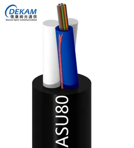 DEKOM ASU80 GYFFY Glasfaser kabel Internet Glasfaser 6-adrig 12-adrig 24-adrig Glasfaser kabel Außen nicht gepanzert