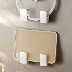 Wall Mounted Pot Lid Rack Rectangle Easy Cleaning Kitchen Storage Organizer - Product Image 2