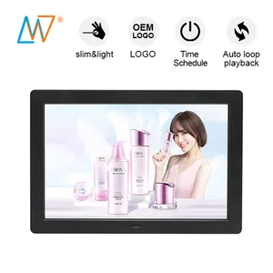 ผู้ผลิตจีน 8 นิ้ว mini ขนาด lcd wall mount กรอบภาพดิจิตอลในตัวแบตเตอรี่