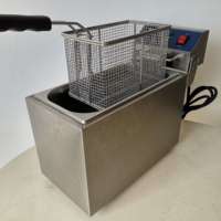 Friteuse électrique à induction à réservoir unique pour usage commercial, idéale pour les foyers, les restaurants et les commerces alimentaires, équipement de cuisine