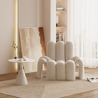 Fauteuil d'appoint amusant en forme d'araignée, canapé individuel modulaire incurvé créatif, chaise de loisirs design moderne pour salon