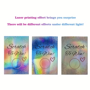 High-End Golden Laser Silvery <strong>Scratch</strong> <strong>Cards</strong> for Small Businesses Made of Durable <strong>Paper</strong> - Product Image 6