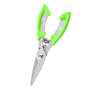 Alicates de pesca de acero inoxidable, punta redonda azul, tijeras de pesca multifuncionales duraderas para cortar líneas y manipular señuelos - Product Image 5