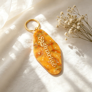 Retro Embossed Enamel Keychains Zinc Alloy Motel Style Gold Plated Metal <b>Key</b> <b>Rings</b> Cute <b>Bag</b> Charms for Women Gift - Product Image 5