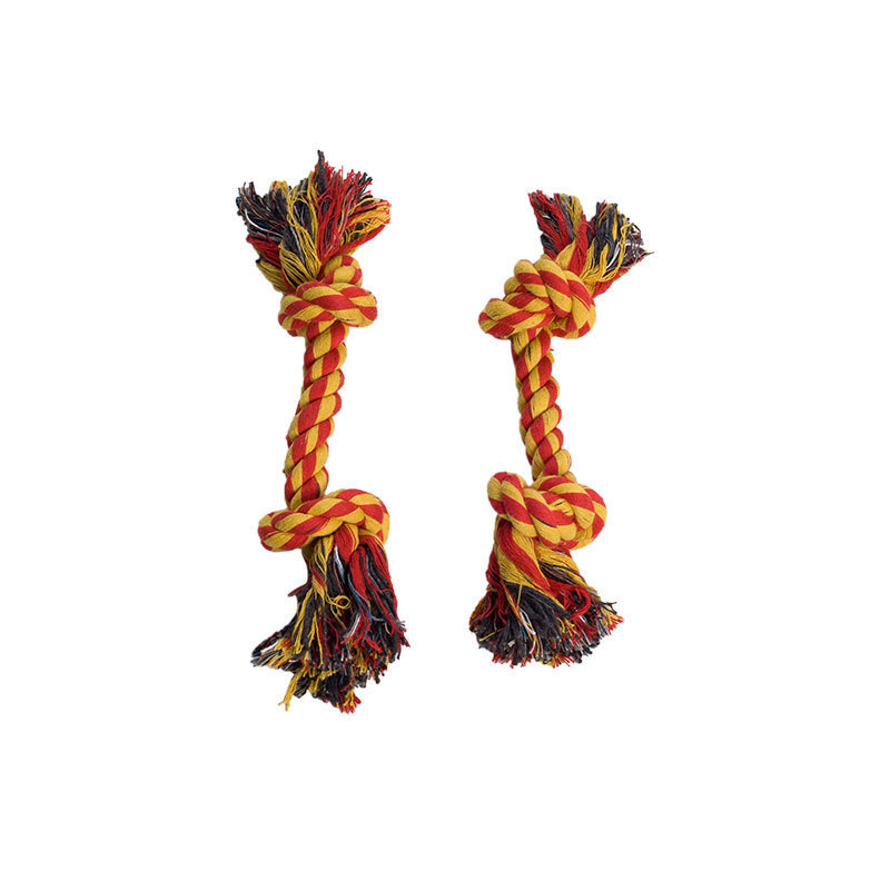 Corde à nœuds pour mâcher et ronger les os [Couleur Aléatoire]