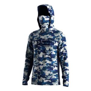 Camiseta de Pesca Blanca de Manga Larga con Capucha Refrigerante, de Secado Rápido, con Protección UV y Sublimación, la Más Vendida - Product Image 1