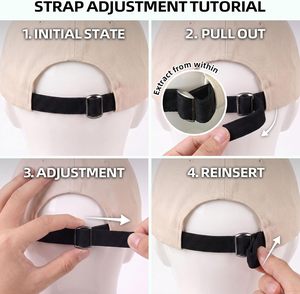 หมวกเบสบอล 5 ชิ้น ผ้าเทอร์รี่คุณภาพสูง ปรับแต่งได้ตามต้องการ 100% ผ้าฝ้าย สายปรับได้ เหมาะสำหรับกิจกรรมกลางแจ้ง ป้องกันแสงแดด ลายผลไม้ - Product Image 2