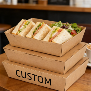 Envase de Comida Desechable de 250 ml para Comida Rápida, Caja de Papel para Llevar, Cartón para Sushi y Sándwiches, Precio de Fábrica, Ecológico - Product Image 2