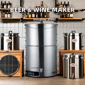 Equipo de elaboración de cerveza casera 25L/30L/35L/45L/60L Caldera de cerveza de acero inoxidable para fermentación de vino con componentes de núcleo PLC - Product Image 6
