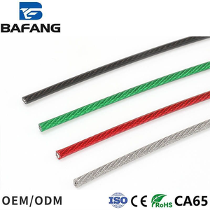 เชือกสลิงเหล็กชุบสังกะ<span class=keywords><strong>ส</strong></span>ีเคลือบไนลอน โพลียูรีเทน และพีวีซี; ราวบันได<span class=keywords><strong>ส</strong></span>แตนเลส (SS304, SS316) ขนาด 0.3-20 มม. - Product Image 5