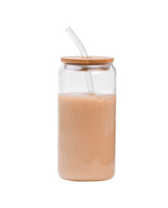 Verres transparents <span class=keywords><strong>à</strong></span> boire avec couvercles en bambou pour servir du <span class=keywords><strong>café</strong></span> - Product Image 3