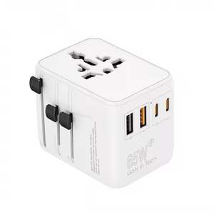 65W Compact Gan Tech Universele Internationale Reisoplader Adapter Usb Iphone 15 Stekker Oplader Board Ac Dc Converters - Product Image 1