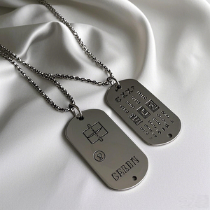 कस्टम डॉग टैग क्यूआर कोड व्यक्तिगत हार टैग जस्ता मिश्र धातु धातु एनमेल टैग कुत्ते पेलेंट हार - Product Image 5