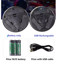 Sous-verre lumineux à batterie réutilisable pour bar, bière, boisson, bouteille de vin, tasse, tapis lumineux, porte-gobelet rechargeable par USB
