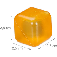 Kuliwei 2,5 cm, glaçons réutilisables multicolores, glaçons carrés en plastique colorés, glaçons recongelables pour les boissons