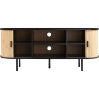 Meuble TV en bambou, table-banc moderne avec 2 compartiments de rangement coulissants, table console pour salon |   Usine Homex_BSCI