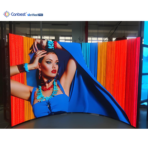 P0.9 p1.2 p1.5 p1.8 P2 p2.5 P3 P4 canbest kỹ thuật số linh hoạt cong mềm LED hiển thị màn hình cột xi lanh vòng tròn video tường - Product Image 1