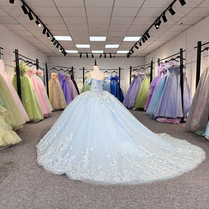 Jancember 6771 Modern Off Shoulder Pearls <b>Butterfly</b> Quinceanera Dresses for Girls - Product Image 4